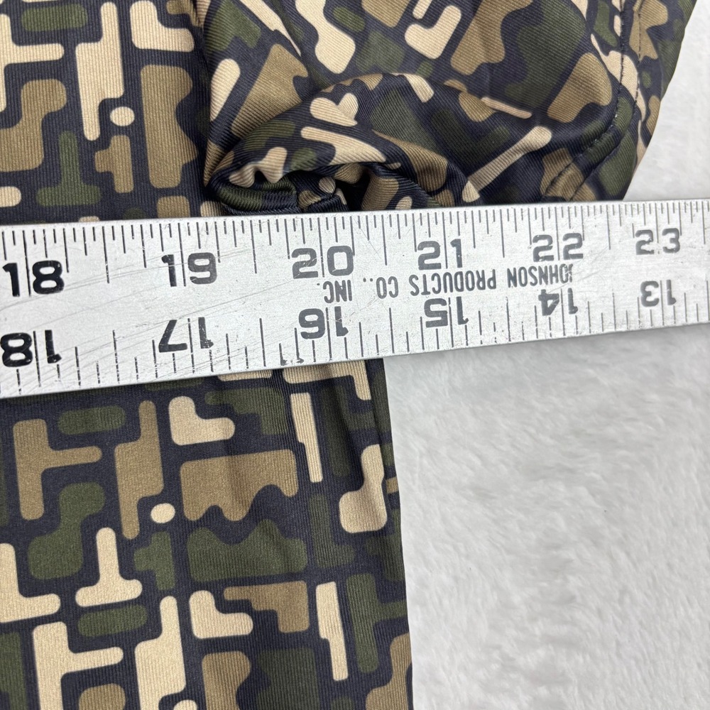 BYLT Premium Mens 444 Golf Polo Shirt Green Camo Geometric Design New W/ Tags - Picture 6 of 7